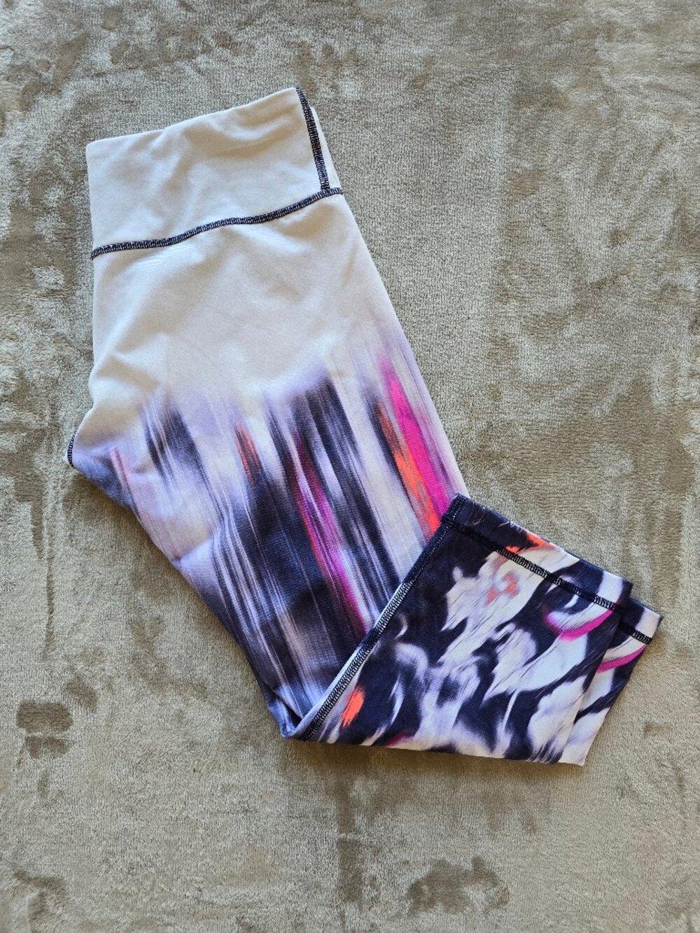Rare Vintage Lululemon Wunder Under Crops – Engineered Mirage Deep Indigo